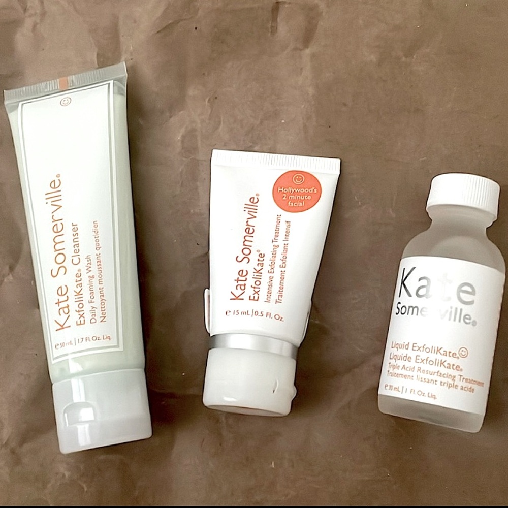 Kate Somerville ExfoliKate 3 pc Travel Set NEW